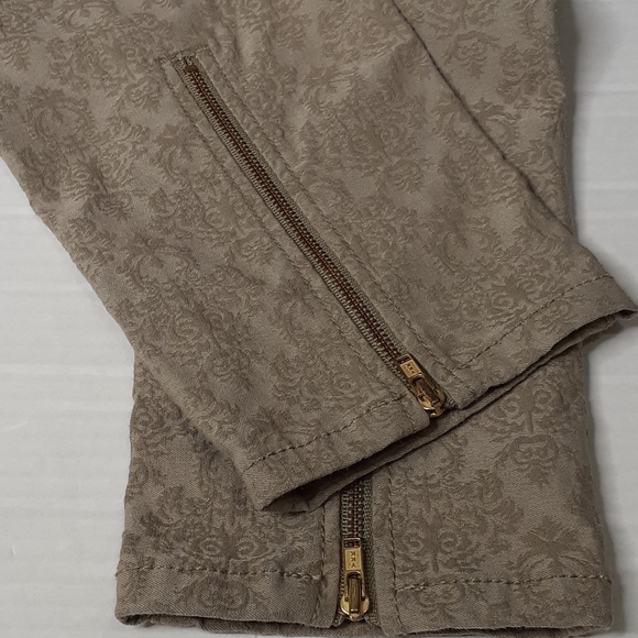 Mossimo Ankle Skinny Jeans Sz 12 Tan/Beige Design - Picture 11 of 15